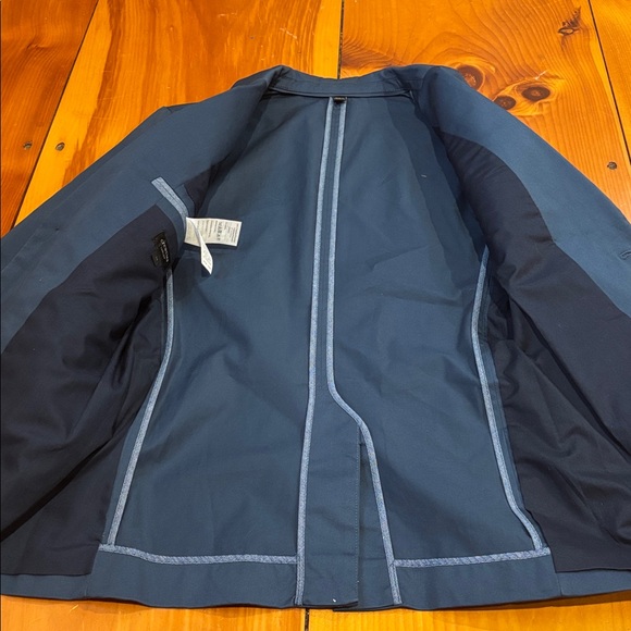 CREWCUTS 14 Set Blue Ludlow Blazer Jacket & Slim Pants Linen Cotton - Picture 3 of 14